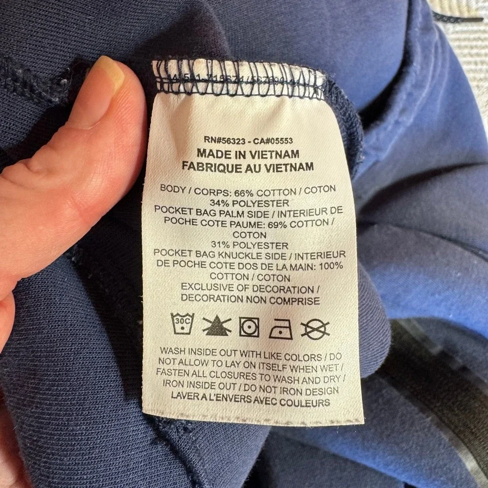 Men's Nike Tech Fleece Sweatpants‎ Joggers Zip Pocket Navy Blue Size Large